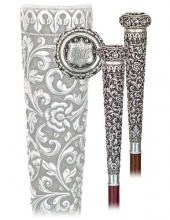 SILVER PARADE CANE-Ca. 1880 -S