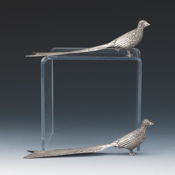 SILVER PEACOCK SALT AND PEPPER