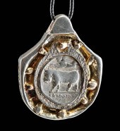 SILVER PENDANT GREEK NEAPOLIS