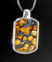 SILVER PENDANT W/ RUSSIAN SEYM