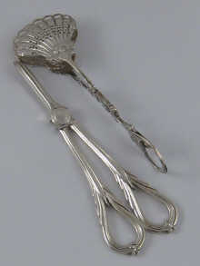 Silver plate; a pair of grape