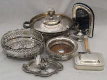 Silver plate. A Roman lamp style