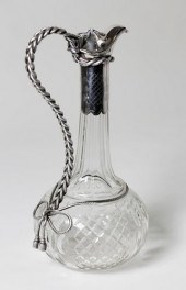 SILVER PLATE AND CUT CRYSTAL C