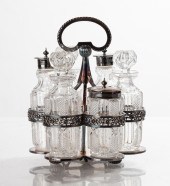 SILVER PLATE AND CUT GLASS CRU