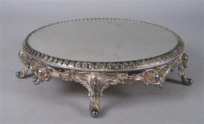 Silver plate and mirrored glass