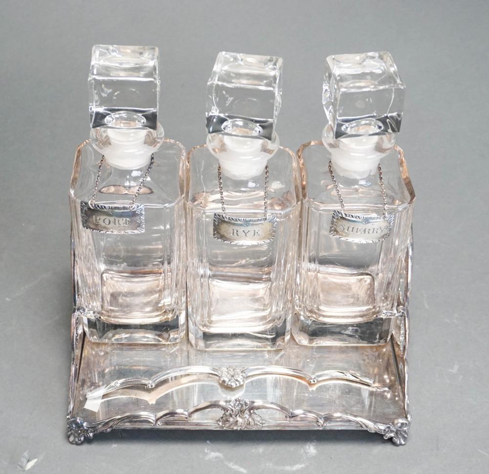 SILVER PLATE BOTTLE STAND