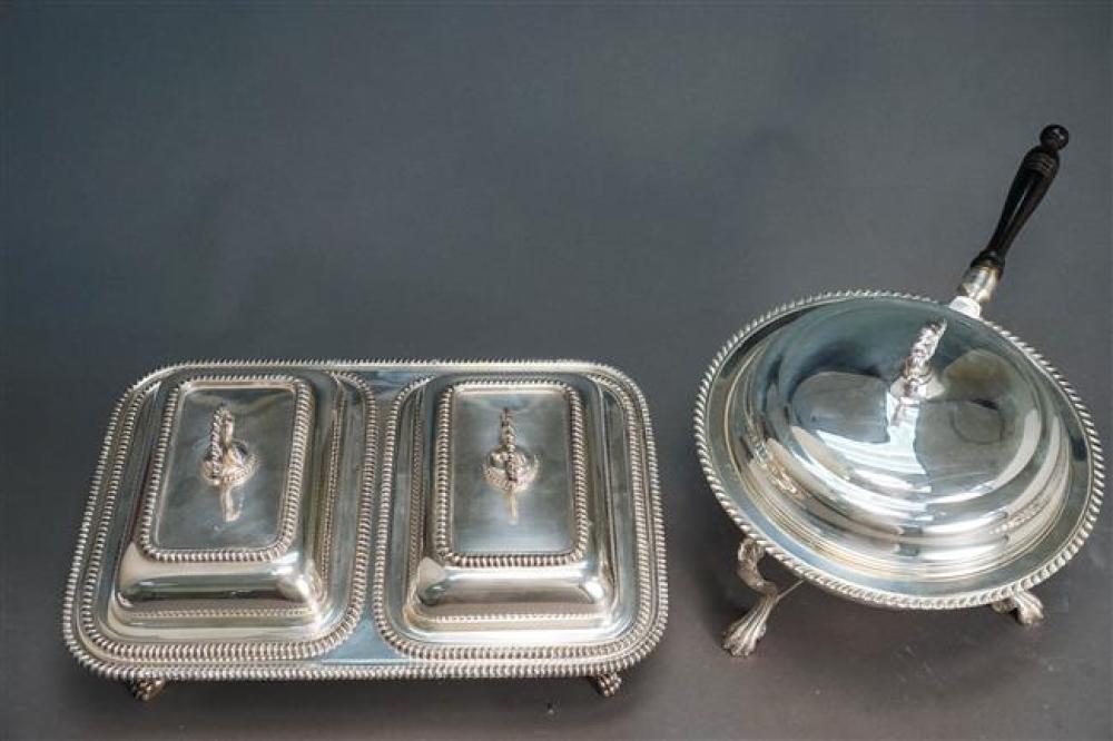 SILVER PLATE CHAFING DISH AND