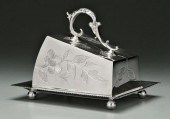 Silver plate cheese dish, mark