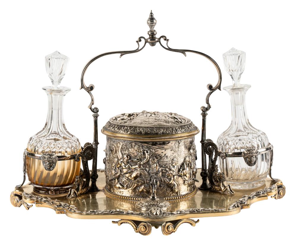 SILVER-PLATE DECANTER