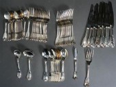 SILVER PLATE FIDDLE, SHELL AND