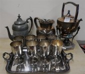SILVER PLATE HOT WATER KETTLE