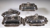 SILVER-PLATE LIDDED ENTREE DIS