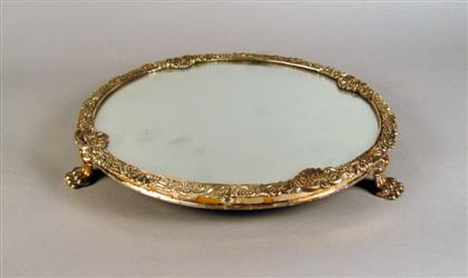 Silver plate mirrored plateau