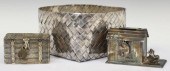 SILVER & PLATE NOVELTY COIN BA