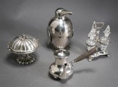 SILVER PLATE 'PENGUIN' ICE BUC