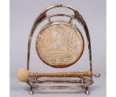 SILVER PLATE TABLE GONG<br>Sil
