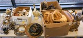 SILVER PLATE TEA SET, METAL PL