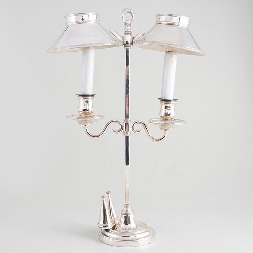 SILVER PLATE TWO-LIGHT BOUILLOTTE