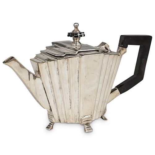 SILVER-PLATED ART DECO TEA