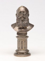 SILVER PLATED BUST OF ANZENGRU