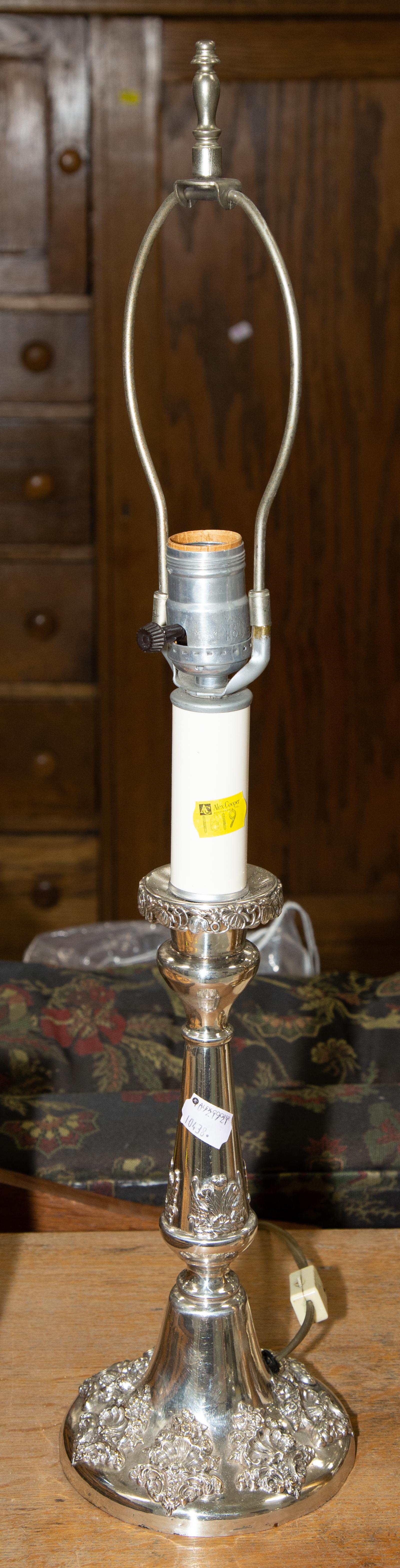 SILVER PLATED CANDLESTICK TABLE
