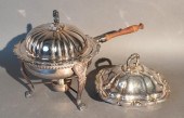 SILVER PLATED CHAFING DISH ON