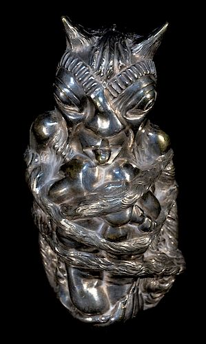 SILVER PLATED DEVIL CAR