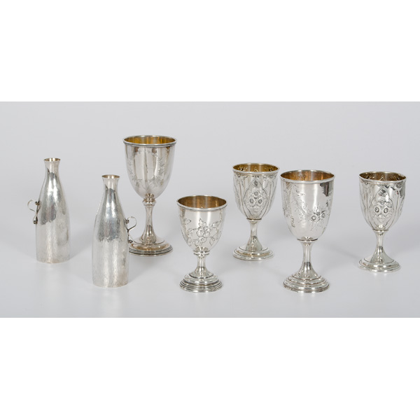 Silver-Plated Goblets Plus A