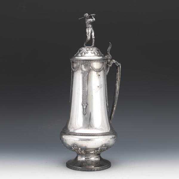 SILVER PLATED GOLF TROPHY 18"