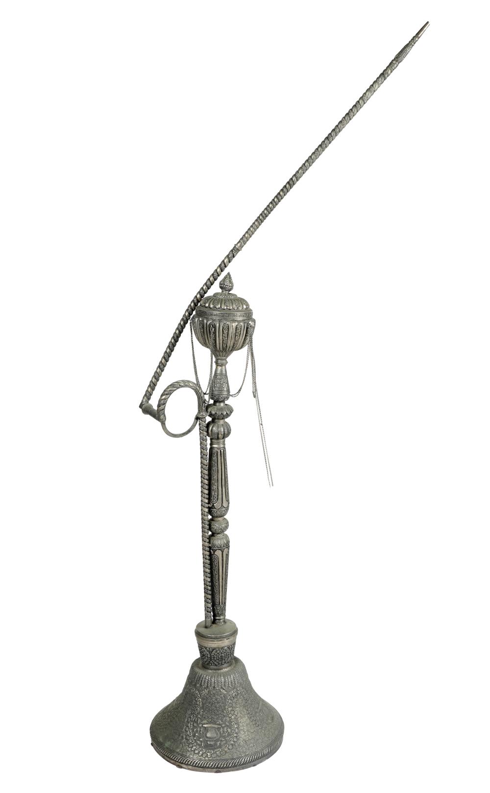 SILVER PLATED HOOKAH PIPEwith