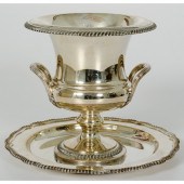 Silver Plated Ice Bucket and T