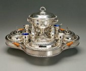 Silver plated lazy Susan serve