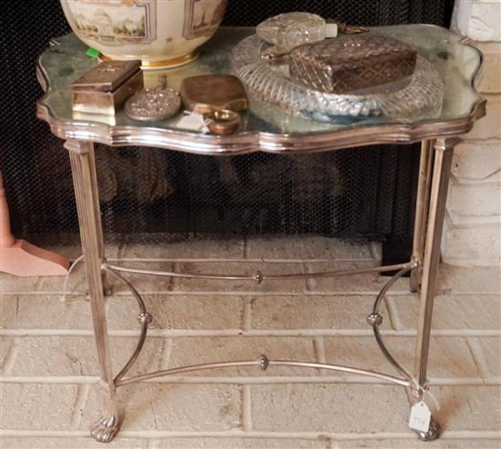 SILVER-PLATED MIRRORED TOP SIDE