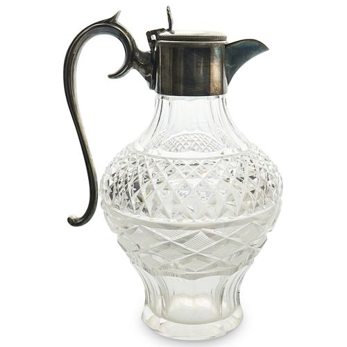 SILVER PLATED MOUNTED GLASS