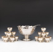 SILVER PLATED PUNCH BOWL WITH