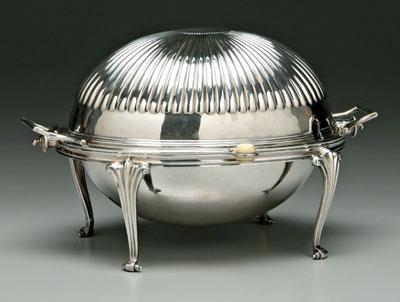 Silver plated revolving server,