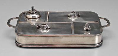 Silver-plated sectional tray,