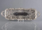 SILVER PLATED SERVING TRAYA Ca