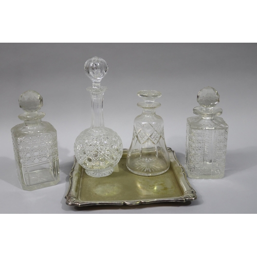 Silver plated square shape tray