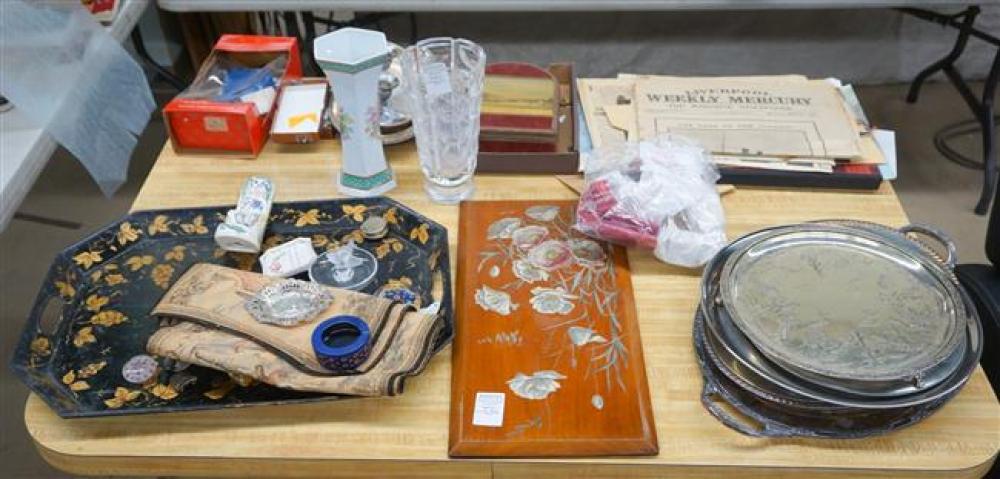 SILVER PLATED TRAYS, SINKING OF THE