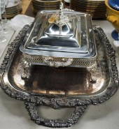 SILVER PLATED TWO HANDLE WAITE