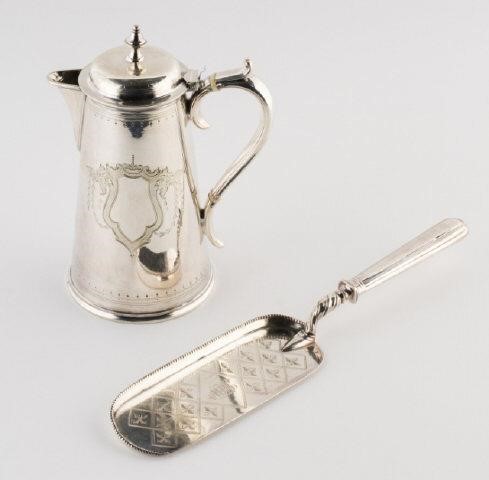 SILVER PLATED VICTORIAN POT &