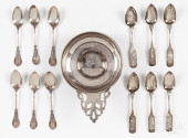 SILVER PORRINGER, LATE 18TH C.