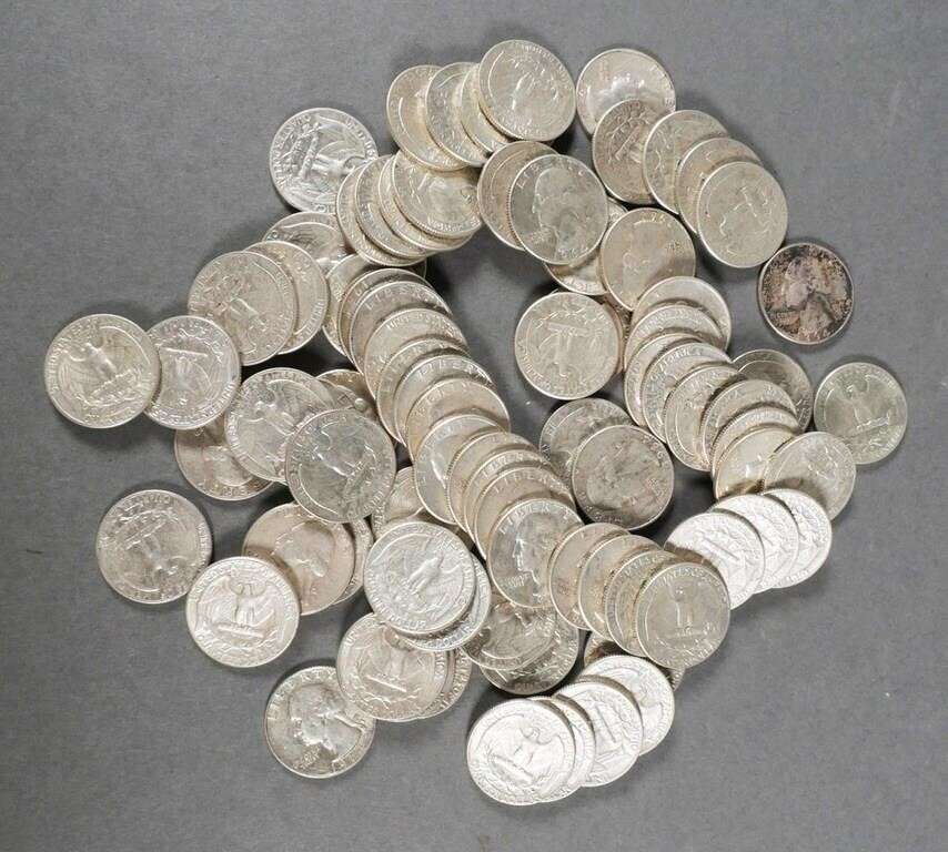 SILVER QUARTERS (82), MOSTLY 196482