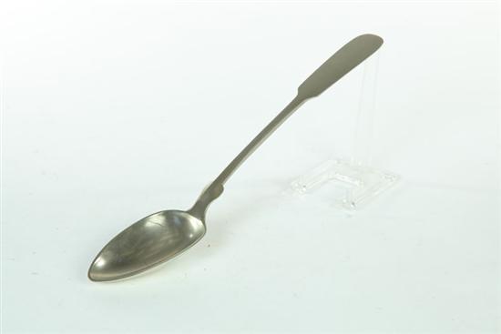 SILVER RICE SPOON.  Marked