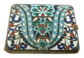 SILVER: RUSSIAN CLOISONNE ENAM