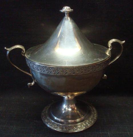 Silver. R.W. Wilson. Lidded Bowl.