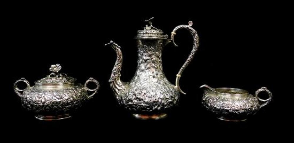 SILVER: S. KIRK AND SON THREE-PIECE
