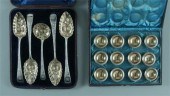 Silver salts, flatware: twelve