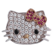 SILVER SANRIO DIAMONIQUE HELLO